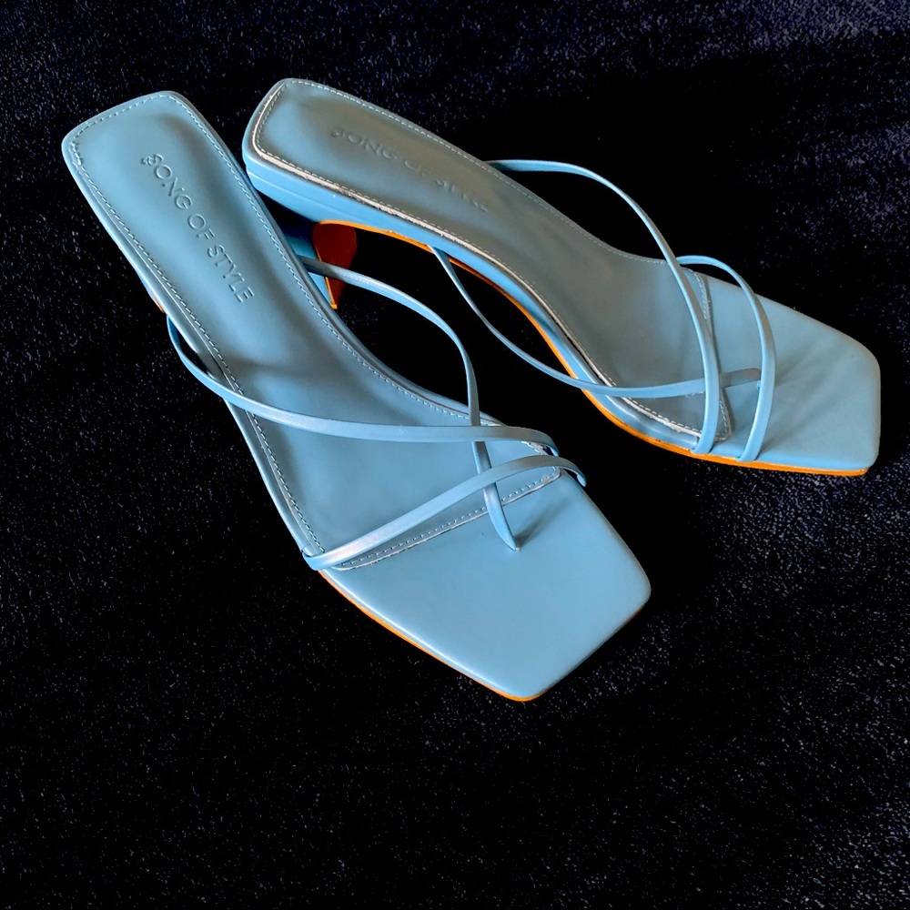 NWT Revolve Euro Heel Blue